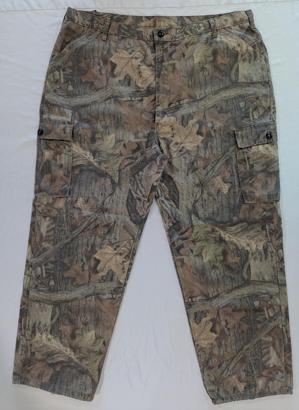 Liberty Pants 2XL Mens 45x24 Advantage Timber Camo Cargo Adjustable Waist USA